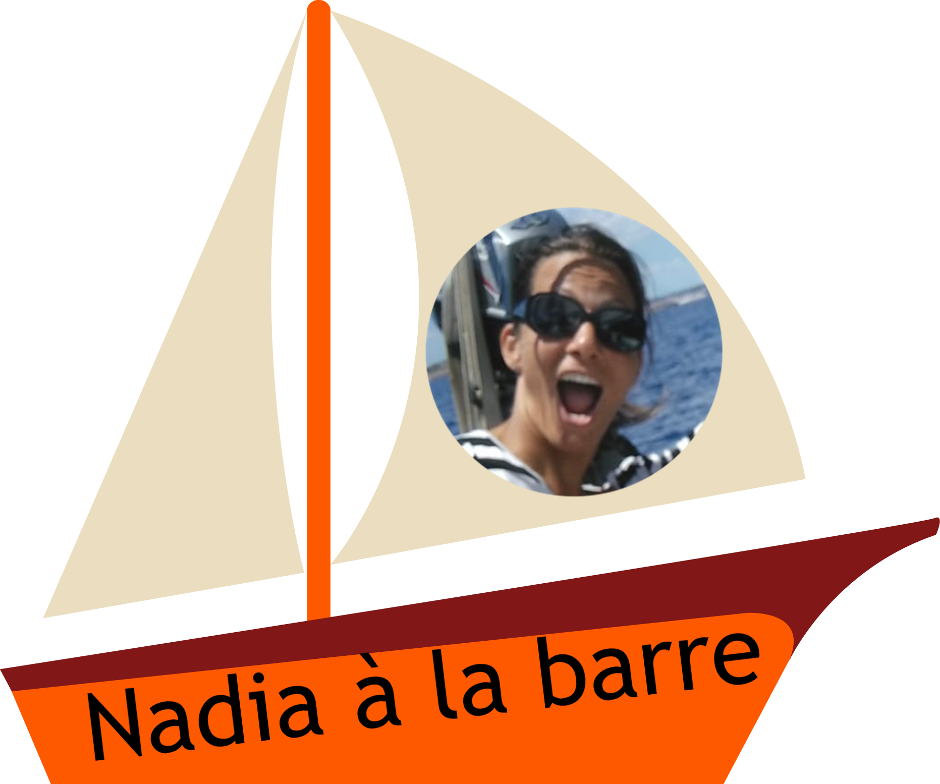 Nadia à la barre